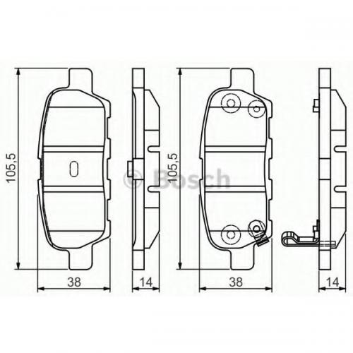 Колодки гальмові Bosch дискові задні NISSAN X-Trail/Murano/Qashqai/Tiida >>07 P 0986495089 в інтернет супермаркеті PbayMarket!