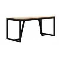 Обідній стіл у стилі Loft NS-1120 780x1800x800 мм Черный Обідній стіл у стилі Loft NS-1120 780x1800x800 мм Черный