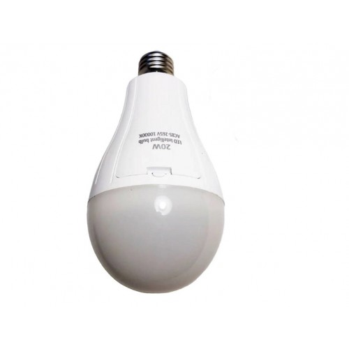 LED лампочка LMI 20W E27 світло білий 1500LM з акумулятором 2*18650 (8442) LED лампочка LMI 20W E27 світло білий 1500LM з акумулятором 2*18650 (8442)