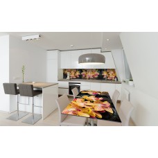 Наклейка вінілова на стіл Zatarga «Помаранчеві орхідеї» 600х1200 мм Z180549st