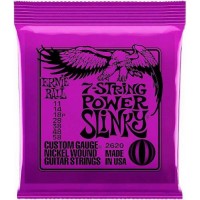 Струни для електрогітари Ernie Ball 2620 7-String Power Slinky Nickel Wound 11/58 Струни для електрогітари Ernie Ball 2620 7-String Power Slinky Nickel Wound 11/58