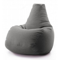 Безкаркасне крісло мішок груша Coolki Рогожка XL 105x85 світло-сірий Безкаркасне крісло мішок груша Coolki Рогожка XL 105x85 світло-сірий