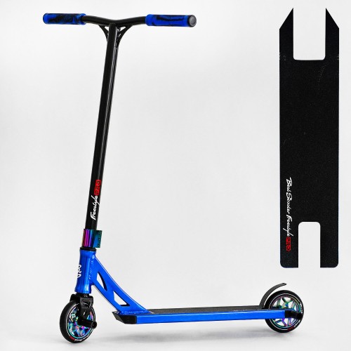 Самокат трюковий Best Scooter Freestyle Pro HIC-система пеги алюмінієвий диск та дека колеса PU Blue (115641)
