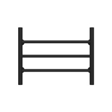 Рушникосушарка водяна Оріон П3 500х400 Deffi Чорний (C.OR.40.50.3.B.A)