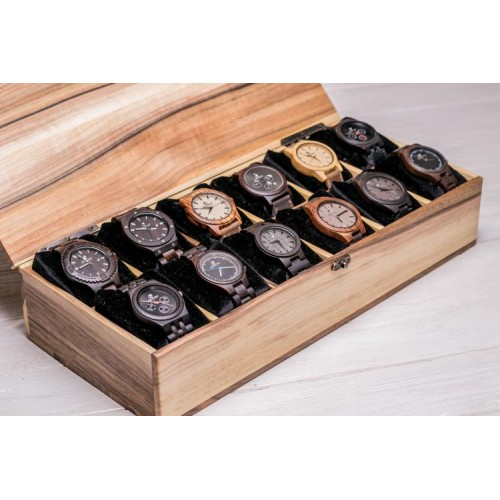 Дерев'яна коробочка для зберігання наручних годинників ecoWalnut 8.2х40.9х18 см Дерев'яна коробочка для зберігання наручних годинників ecoWalnut 8.2х40.9х18 см