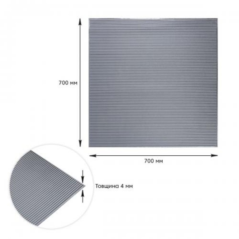 Панель 3D Silver 700*700*4мм (D) Sticker Wall SW-00001952