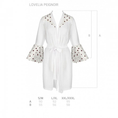 Повітряний пеньюар LOVELIA PEIGNOIR white L/XL - Passion в інтернет супермаркеті PbayMarket!