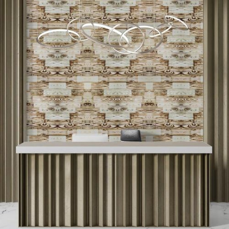 Самоклеюча стінова 3D панель Sticker Wall 700х700х3 мм Коричневий (D) SW-00001896