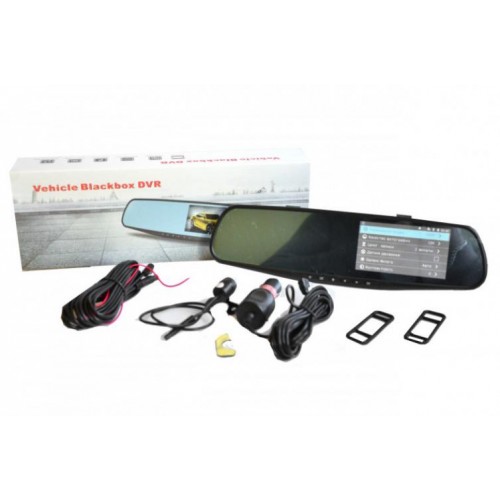 Відеореєстратор-дзеркало DVR 138 Plus + Камера заднього виду 4.3