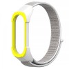 Ремінець Colored Nylon Strap для Xiaomi Mi Band 3 / 4 / 5 / 6 Grey Yellow