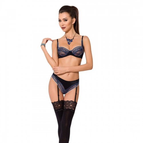 Комплект білизни Passion Exclusive GISELE SET Чорний L/XL (PS24607) в інтернет супермаркеті PbayMarket!