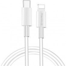 Кабель ColorWay USB Type-C-Lightning, 3.0А, 1м, White (CW-CBPDCL032-WH)