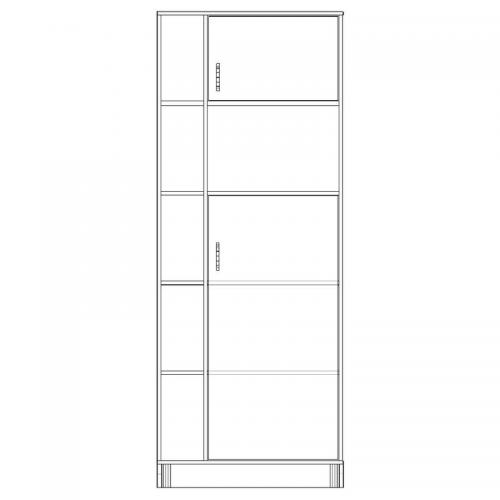 Шафа-Пенал Тиса Мебель ШС-810 Дуб сонома 205x35x80 см Шафа-Пенал Тиса Мебель ШС-810 Дуб сонома 205x35x80 см