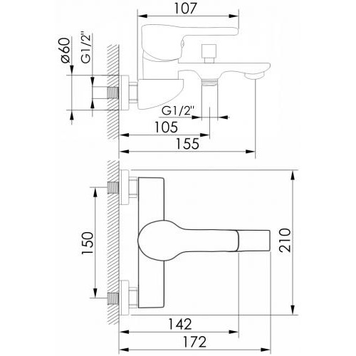 Змішувач для ванни IMPRESE Jaro f03207301AA в інтернет супермаркеті PbayMarket!