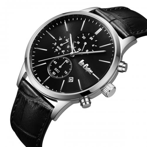 Наручний годинник чоловічий Lee Cooper Leather Black Сріблястий (3434) Наручний годинник чоловічий Lee Cooper Leather Black Сріблястий (3434)