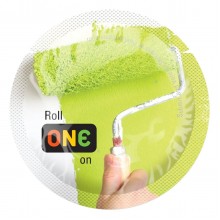 Презерватив ONE Color Sensations - Roll ONE on (Green) 1 шт