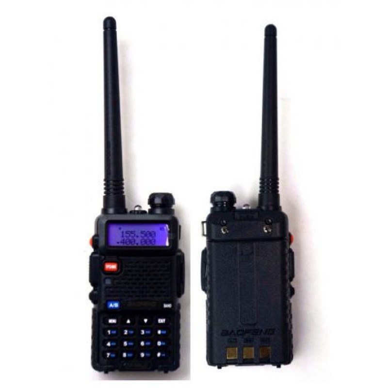 Рація Baofeng UV-5R UP 8 Ватт 1800 мАч Чорний