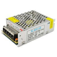 Блок живлення адаптер RIAS S-60-12 12V 5A 60W Метал (3_00714) Блок живлення адаптер RIAS S-60-12 12V 5A 60W Метал (3_00714)