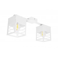 Люстра лофт MSK Electric Urban на два плафони біла NL 2310-2 WH