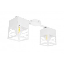 Люстра лофт MSK Electric Urban на два плафони біла NL 2310-2 WH