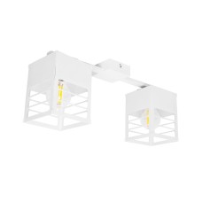 Люстра лофт MSK Electric Urban на два плафони біла NL 2310-2 WH