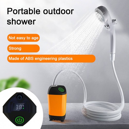 Акумуляторний переносний душ SUNROZ Camping Shower YT70W New Generation 7800 mAh Помаранчевий (SUN4017_3)