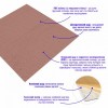 Панель самоклеюча 3D Sticker Wall Coffee 700х700х4 мм Коричневий (D) SW-00001962