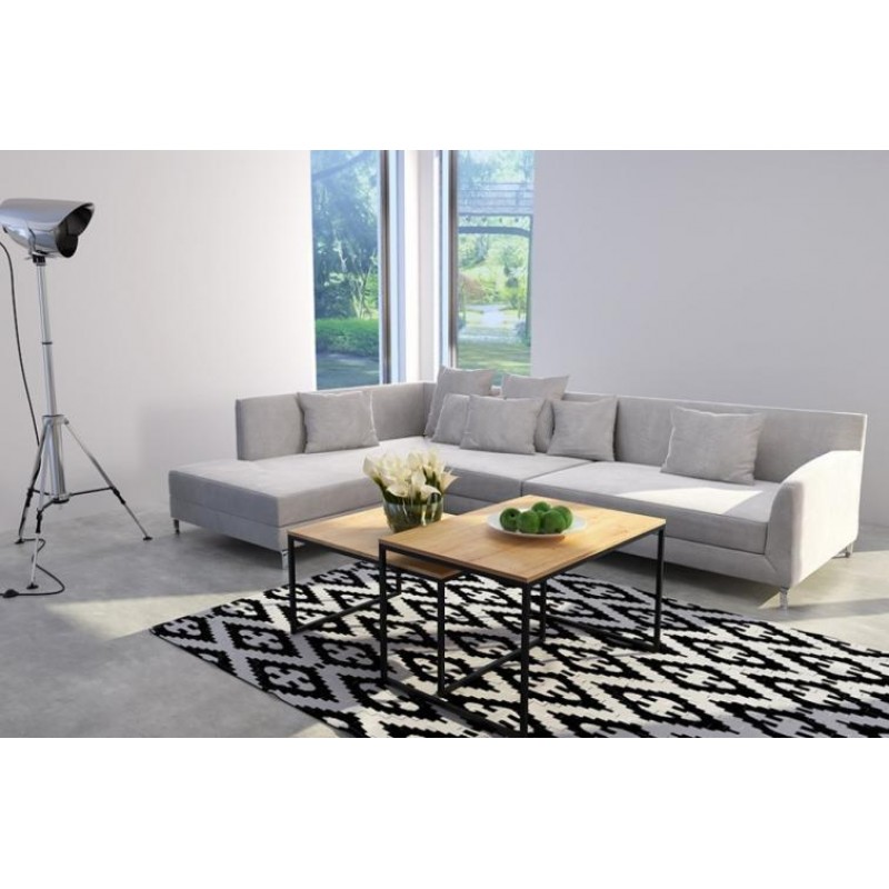 Кавовий журнальний столик у стилі Loft NS-612 600x1000x700 мм Черный