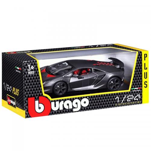 Модель машинки Lamborghini Sesto Elemento Gray 1:24 Bburago OL32859 Модель машинки Lamborghini Sesto Elemento Gray 1:24 Bburago OL32859