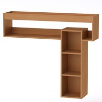 Полиця настінна Компаніт МГ-6 навісна-3 Бук (120х28х105,1 см) Полиця настінна Компаніт МГ-6 навісна-3 Бук (120х28х105,1 см)
