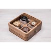 Коробочка для зберігання наручних годинників ecoWalnut 7х18х18 см