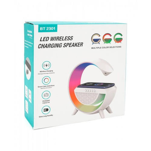 Настільна лампа-нічник Led Wireless Charging Speaker Google (BT2301) 15W White Настільна лампа-нічник Led Wireless Charging Speaker Google (BT2301) 15W White