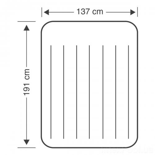 Надувний матрац Intex 64148, 137 x 191 x 25 см (hub_obfna8) в інтернет супермаркеті PbayMarket!