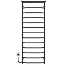 Рушникосушарка електрична Трапеція з полицею П13 500х1400 Deffi Чорний JD03 (C.TP.140.50.13.E.B.L.1)