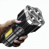 Ліхтар ручний Police X509/L-S03-4LED 3030+COB з/в USB-micro Чорний ABS пластик (X509)