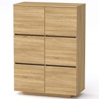 Комод Тумба 2 Компанит МГ 5 85х40х118 см Дуб сонома Комод Тумба 2 Компанит МГ 5 85х40х118 см Дуб сонома
