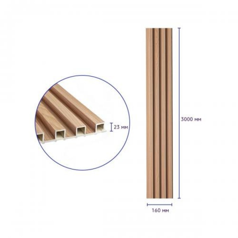 Декоративна стінова рейка 3000*160*23мм (D) SW-00001857 Sticker Wall