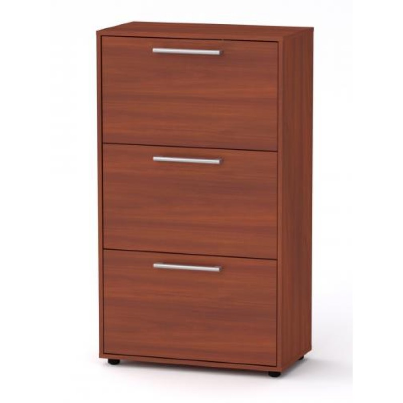 Висока тумба для взуття Компанит ТО 20 70х38х123 см Яблуня