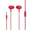 Дротові навушники вакуумні з мікрофоном XO S6 3.5 mm 1.2 m Red