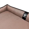 Лежак ліжко для собак всіх порід EGO Bosyak Waterproof 2XL 115х95 Кава з молоком (спальне місце для великих собак)