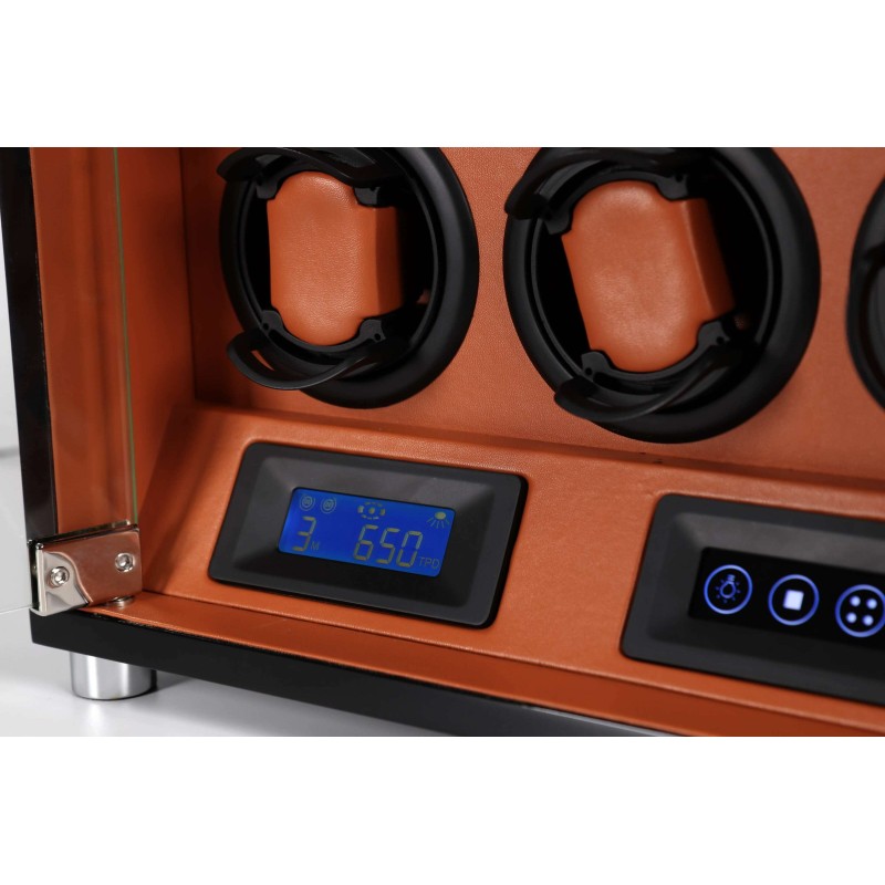 Шкатулка Salvadore для підзаводу 6 годинників 6160/6BBR/D 6x6 Чорний