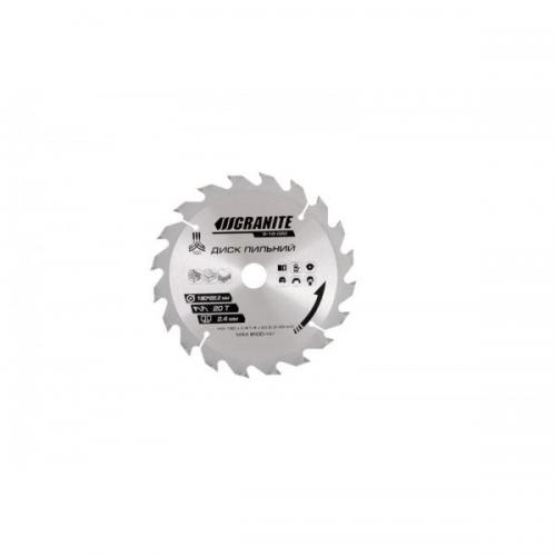 Диск пильний GRANITE для дерева з твердосплавними напайками 180х22.2х20Т адаптер 22.2-20 8400 об/хв 5-18-020 Диск пильний GRANITE для дерева з твердосплавними напайками 180х22.2х20Т адаптер 22.2-20 8400 об/хв 5-18-020