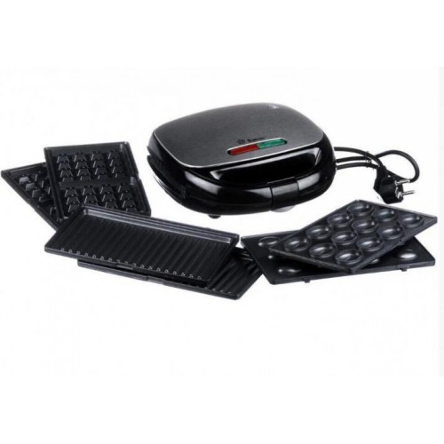 Вафельниця-Бутербродниця зі знімними формами Royals Berg GT-779 1200W Чорний Вафельниця-Бутербродниця зі знімними формами Royals Berg GT-779 1200W Чорний