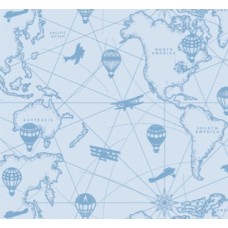 Шпалм на паперовій основі Шарм 153-40 Тревел блакитні (0,53х10м.)