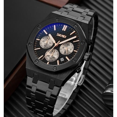 Годинник наручний Skmei 9296 Black 9296BKBK (17176-hbr) Годинник наручний Skmei 9296 Black 9296BKBK (17176-hbr)