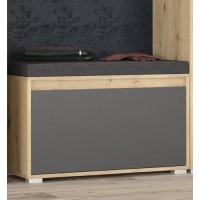 Тумба для взуття Меблі Сервіс 1Д Торіно Артісан + Шампань