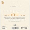 Струни для укулеле D'Addario EJ65B Clear Nylon Baritone Ukulele Strings 28/35