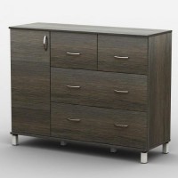 Комод Тиса Мебель АКМ-38 2 Венге 90x60x120 см Комод Тиса Мебель АКМ-38 2 Венге 90x60x120 см