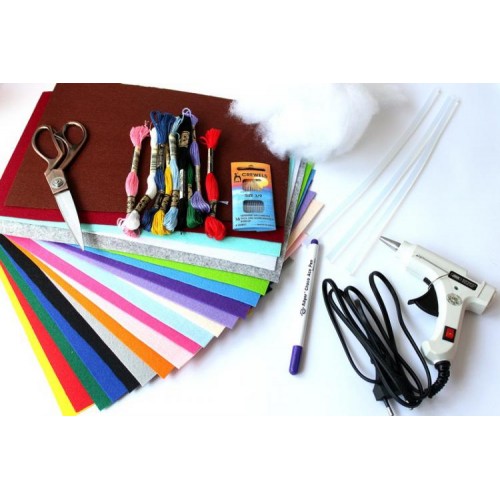 Набір із фетру Pugovichok для початківців Мікс Maxi (hub_trVD44262) Набір із фетру Pugovichok для початківців Мікс Maxi (hub_trVD44262)