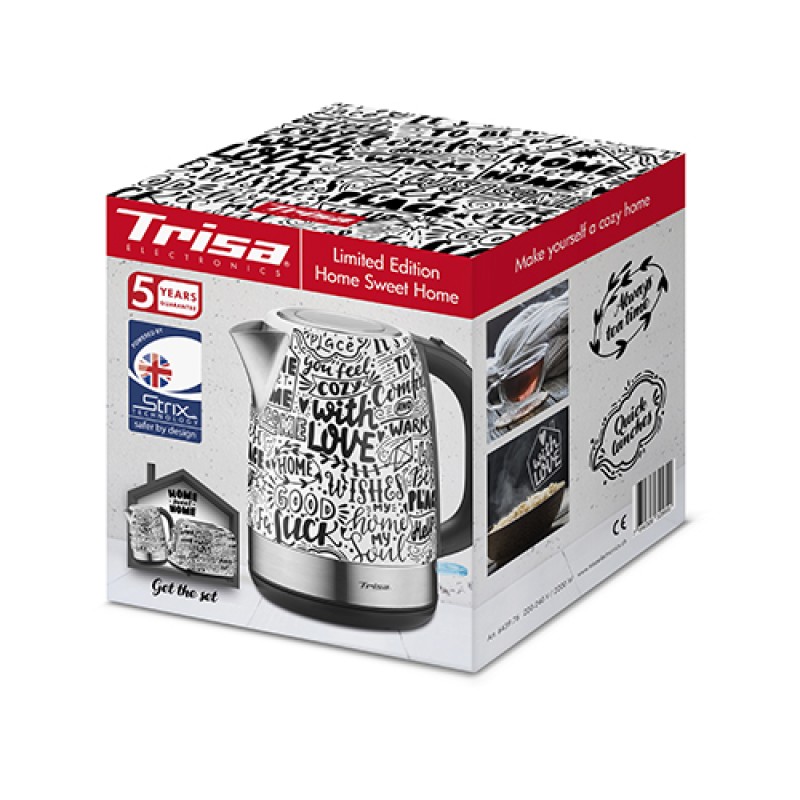 Електрочайник Trisa Home Sweet Home 6439.7612 1.7 л з малюнком (5657)